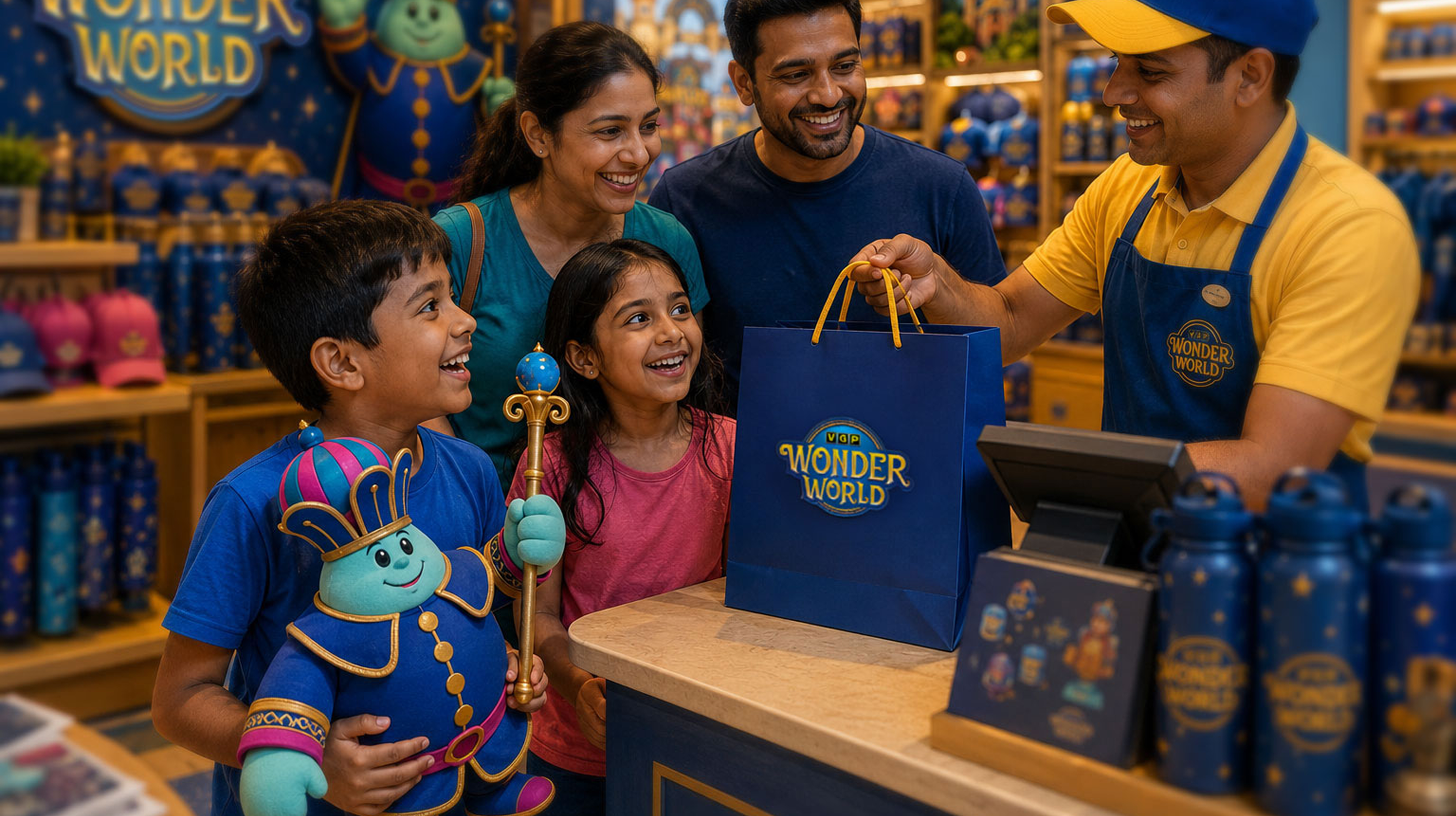 VGP Wonder World gift store branding